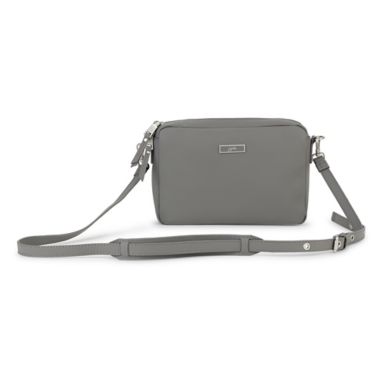 JuJuBe&reg; Be Clutch Faux Leather Crossbody Diaper Bag in Earth Leather. View a larger version of this product image.