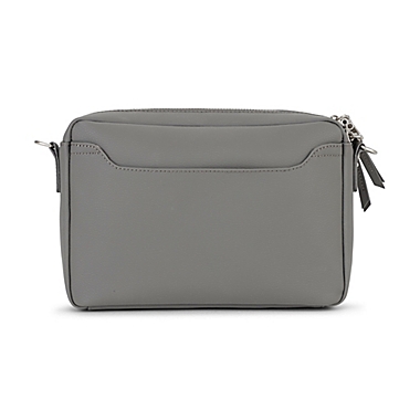 JuJuBe&reg; Be Clutch Faux Leather Crossbody Diaper Bag in Earth Leather. View a larger version of this product image.