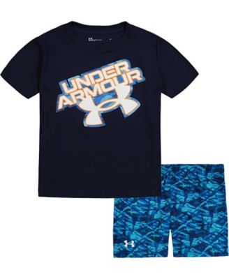 Under Armour&reg; 2-Piece Palm Camo T-Shirt and Short Set in Blue