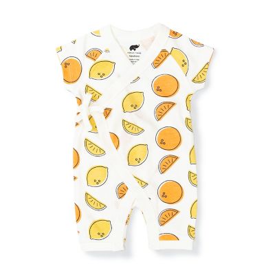 Monica + Andy Citrus Squeeze Sweet Baby B Organic Cotton Romper