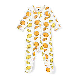 Monica + Andy Size 6-9M Citrus Squeeze Organic Cotton Zipper Pajama