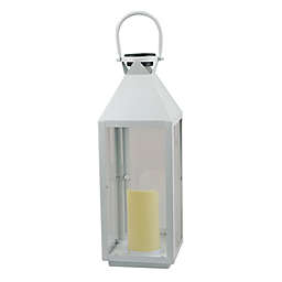 Everhome™ Solar Metal Outdoor Lantern in White