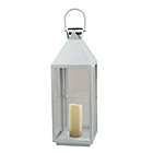 Alternate image 0 for Everhome&trade; 24-Inch Large Solar Metal Outdoor Lantern in White