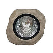 Simply Essential&trade; Large Outdoor Solar Rock Pathway Light in Grey