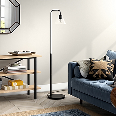 Hudson&amp;Canal&reg; Henderson Floor Lamp in Black/Bronze. View a larger version of this product image.