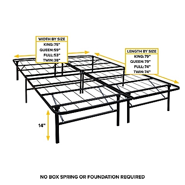 E-Rest Metal Platform Bed Frame. View a larger version of this product image.