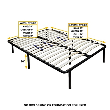 E-Rest Lumbar Adjustable Wood & Metal Platform Frame. View a larger version of this product image.