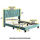 Alternate image 3 for E-Rest Vesta Upholstered Platform Bed
