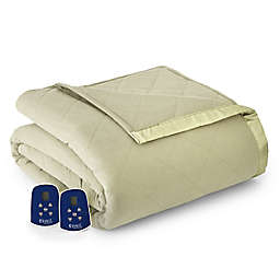 Micro Flannel® Electric Heated Queen Comforter/Blanket in Meadow