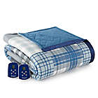 Alternate image 0 for Micro Flannel&reg; Electric Heated Full Comforter/Blanket in Plaid