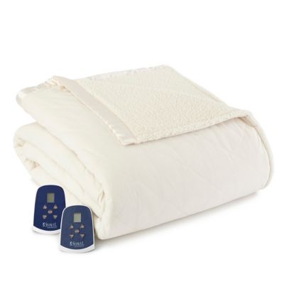 Micro Flannel&reg; Reverse to Sherpa Electric Heated Blanket