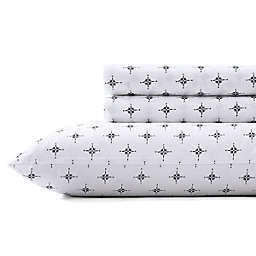 Poppy & Fritz® Compass Adventures 200-Thread-Count Cotton Percale Sheet Set in Navy