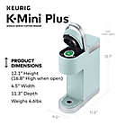 Alternate image 1 for Keurig&reg; K-Mini Plus&reg; Single Serve K-Cup&reg; Pod Coffee Maker in Misty Green