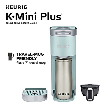 Keurig&reg; K-Mini Plus&reg; Single Serve K-Cup&reg; Pod Coffee Maker in Misty Green. View a larger version of this product image.