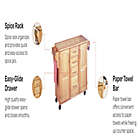 Alternate image 5 for Home Styles Natural Wood Kitchen Cart with Breakfast Bar