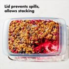 Alternate image 3 for OXO Good Grips&reg; 3 qt. Oblong Glass Baking Dish with Lid