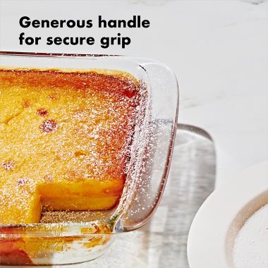 OXO Good Grips&reg; 3 qt. Oblong Glass Baking Dish with Lid. View a larger version of this product image.