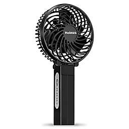 Holmes® 4-Inch 3-Speed Rechargeable Portable Fan in Black