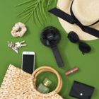 Alternate image 5 for Holmes&reg; 17040 4-Inch 3-Speed Rechargeable Portable Fan in Black