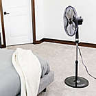 Alternate image 3 for Holmes&reg; 17047 17.5-Inch 3-Speed Oscillating Floor Fan in Black