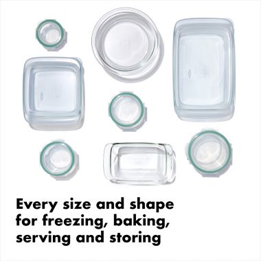OXO Good Grips&reg; 14-Piece Glass Baking Dish Set with Lids. View a larger version of this product image.