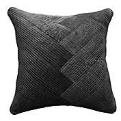 The Threadery&trade; Linen Pleated 20-Inch Square Throw Pillow in Tuxedo