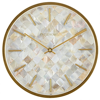 Everhome&trade; 12-Inch Mother of Pearl Wall Clock. View a larger version of this product image.