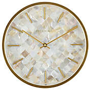 Everhome&trade; 12-Inch Mother of Pearl Wall Clock
