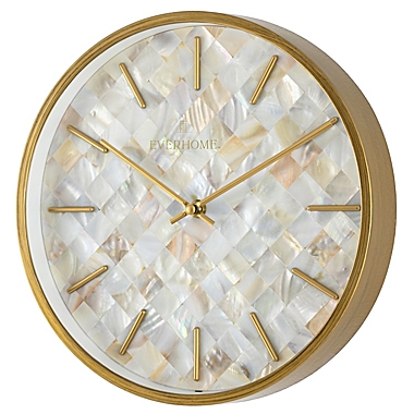 Everhome&trade; 12-Inch Mother of Pearl Wall Clock. View a larger version of this product image.