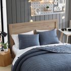 Alternate image 4 for UGG&reg; Crew 3-Piece Jersey King Quilt Set in Navy Heather