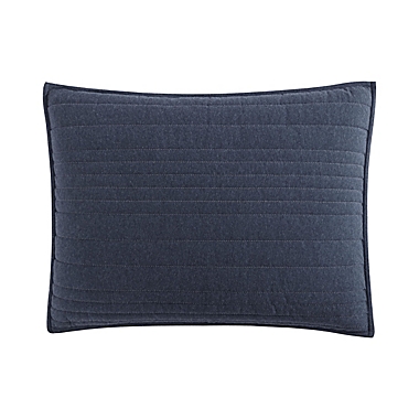 UGG&reg; Crew 3-Piece Jersey King Quilt Set in Navy Heather. View a larger version of this product image.