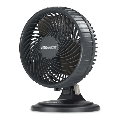 Holmes&reg; Blizzard 11.41-Inch 2-Speed Oscillating Table Fan in Black