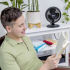 Alternate image 7 for Holmes&reg; Blizzard 17039 11.41-Inch 2-Speed Oscillating Table Fan in Black