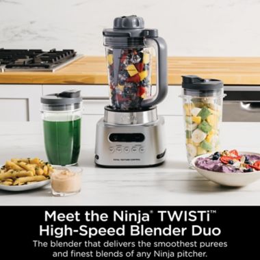 Ninja&reg; TWISTI High Speed Blender in Platinum. View a larger version of this product image.