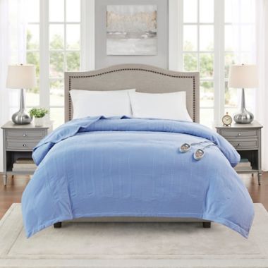 Beautyrest Heated Ribbed Micro Fleece Blanket. View a larger version of this product image.