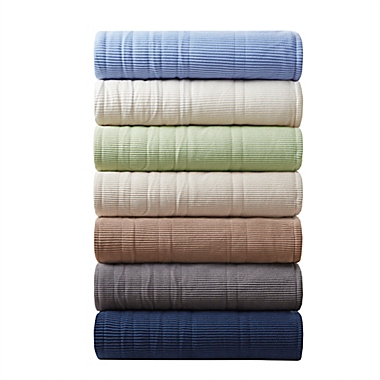 Beautyrest Heated Ribbed Micro Fleece Blanket. View a larger version of this product image.