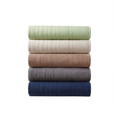 Beautyrest Heated Ribbed Micro Fleece Blanket. View a larger version of this product image.