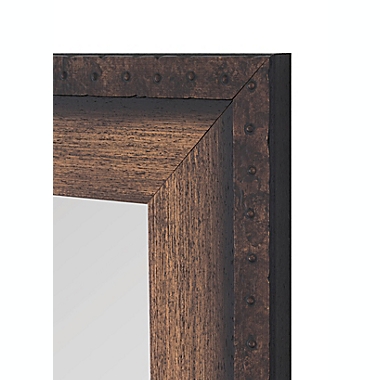 Hitchcock-Butterfield Cabin Trunk Wall Mirror in Brown. View a larger version of this product image.