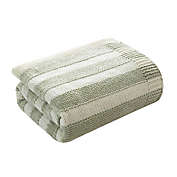 Bee &amp; Willow&trade; Chenille Stripe Throw Blanket in Smoke Green