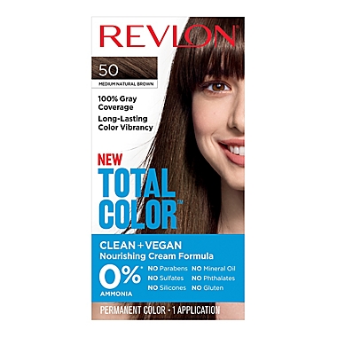 Revlon® Total Color™ Medium Natural Brown 50 Permanent Hair Color Kit | Bed  Bath & Beyond