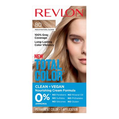 Revlon® Total Color™ Permanent Hair Color in 80 Medium Natural Blonde | Bed  Bath & Beyond
