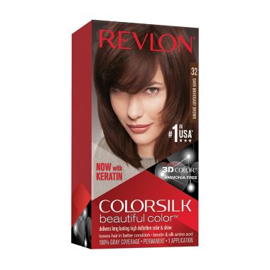 Revlon® ColorSilk Beautiful Color™ Hair Color in 32 Dark Mahogany Brown |  Bed Bath & Beyond