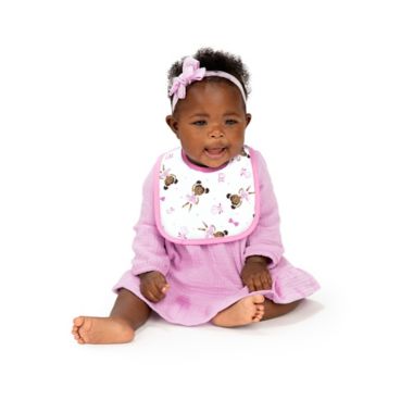 Little Muffincakes&trade; Zhara 3-Pack Baby Bibs in Pink. View a larger version of this product image.