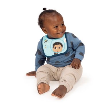 Little Muffincakes&trade; Ashton 3-Pack Baby Bibs in Blue. View a larger version of this product image.