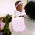 Alternate image 2 for Little Muffincakes&trade; 3-Pack Zhara Baby Burp Cloth Set in Pink