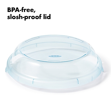 OXO Good Grips&reg; Covered Pie Dish in Light Blue. View a larger version of this product image.
