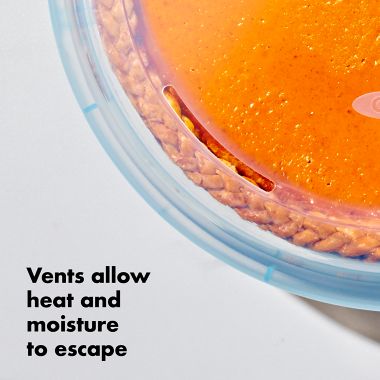 OXO Good Grips&reg; Covered Pie Dish in Light Blue. View a larger version of this product image.