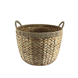 Everhome™ Hand-Woven Round Storage Basket in Natural