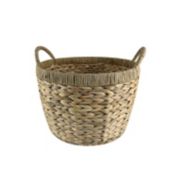 Everhome&trade; Small Hand-Woven Round Storage Basket in Natural