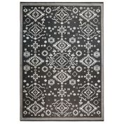 Everhome&trade; Edenton 2-Piece Washable Rug and Rug Pad Set in Black
